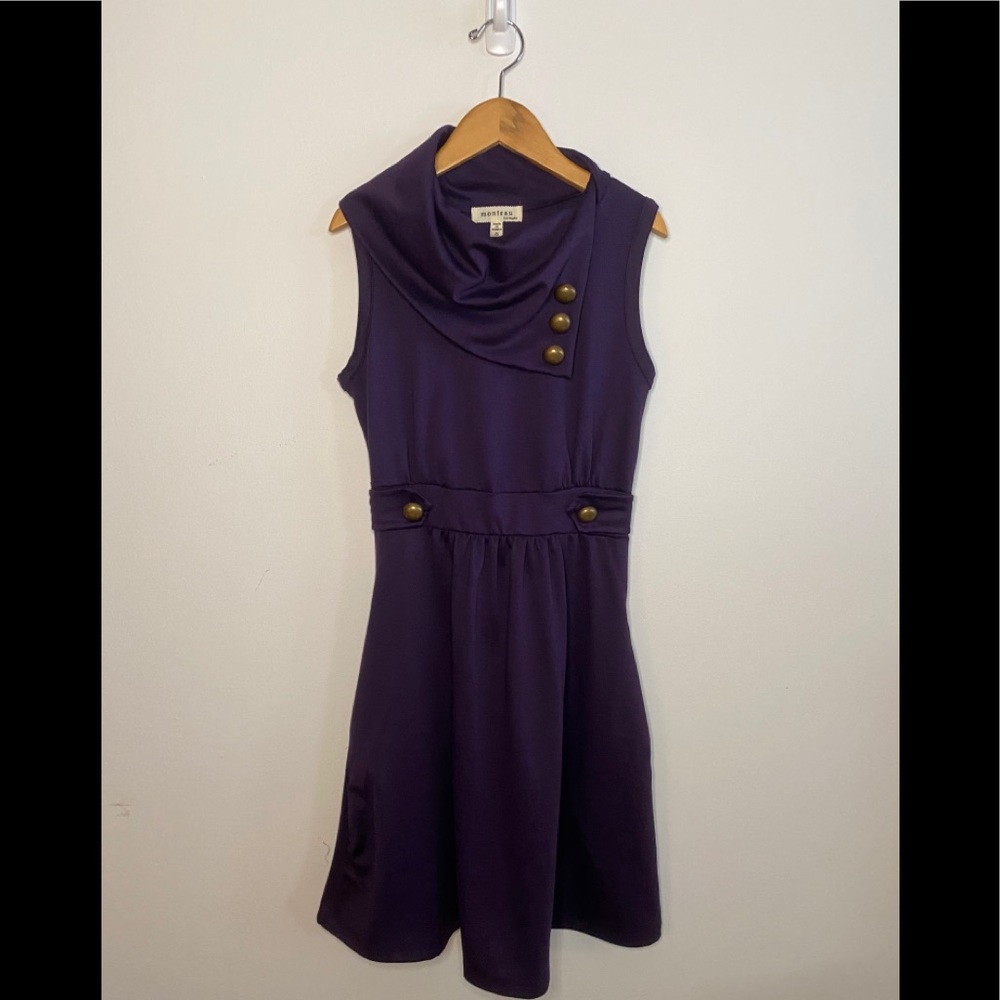 Monteau Sleeveless Purple Dress